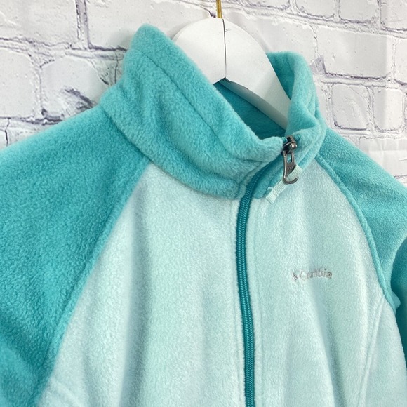 Columbia Girls Fleece Jacket Size Youth M Full Zip Zipper Pockets Outerwear - Picture 2 of 6